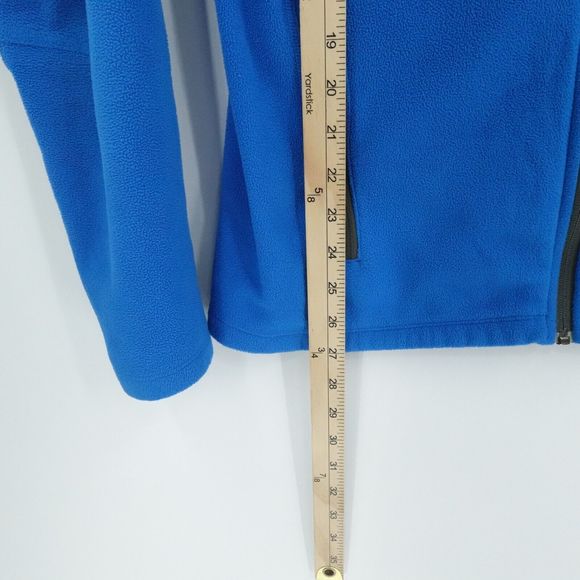 Eddie Bauer First Ascent jacket Mens Medium Blue Polartec Fleece Hiking Outdoors - Picture 5 of 16